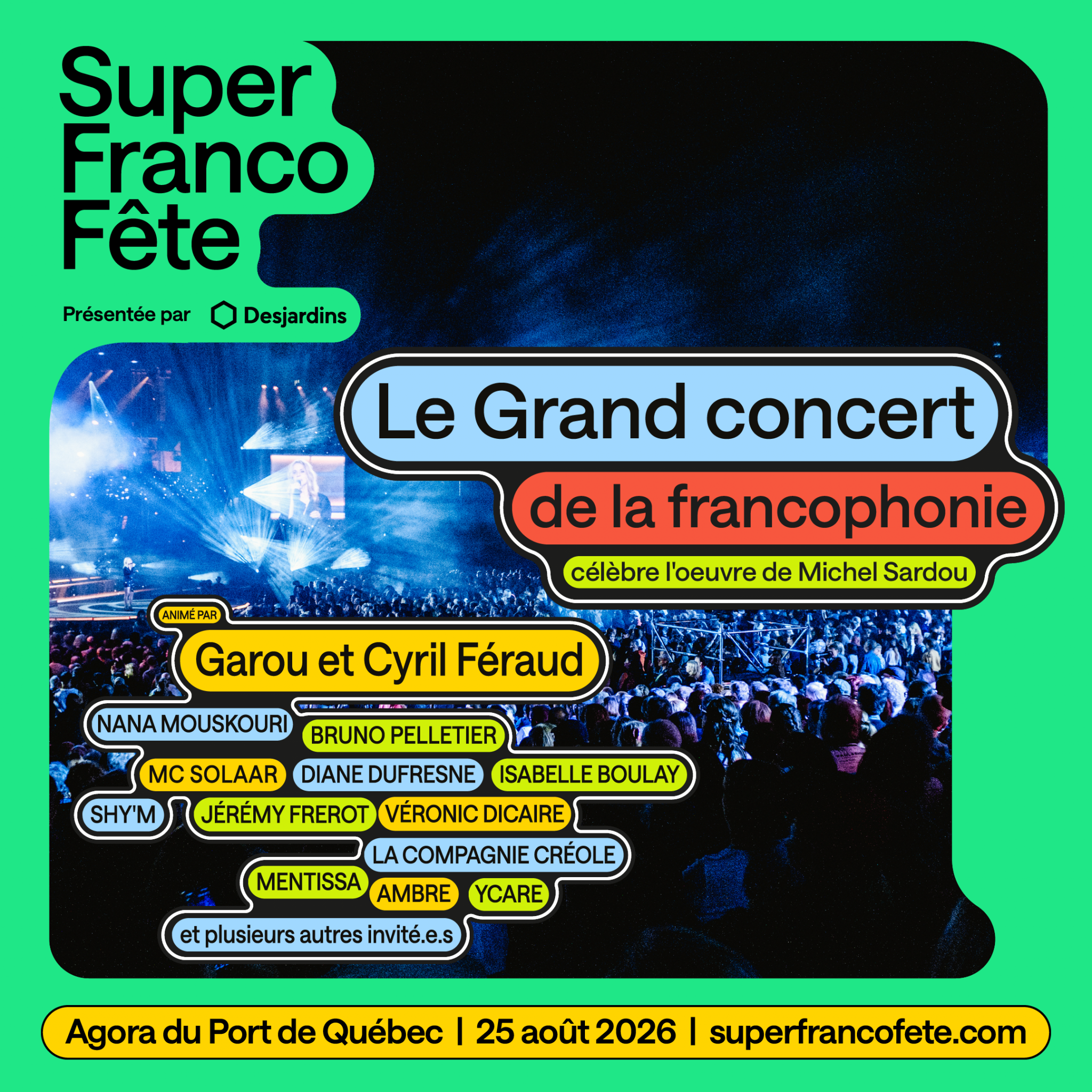 The Grand Francophonie Concert celebrates the work of Michel Sardou