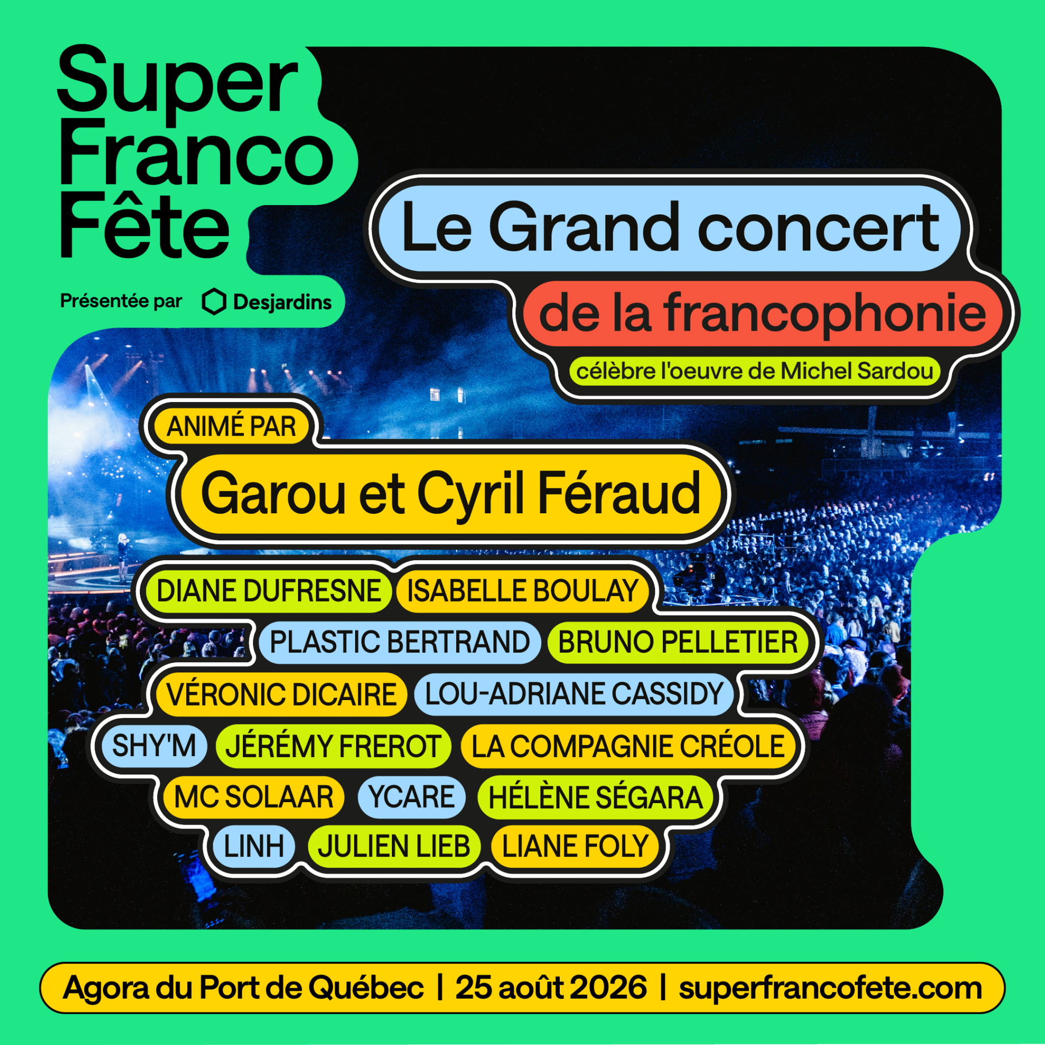 Le Grand concert de la francophonie célèbre l'oeuvre de Michel Sardou
