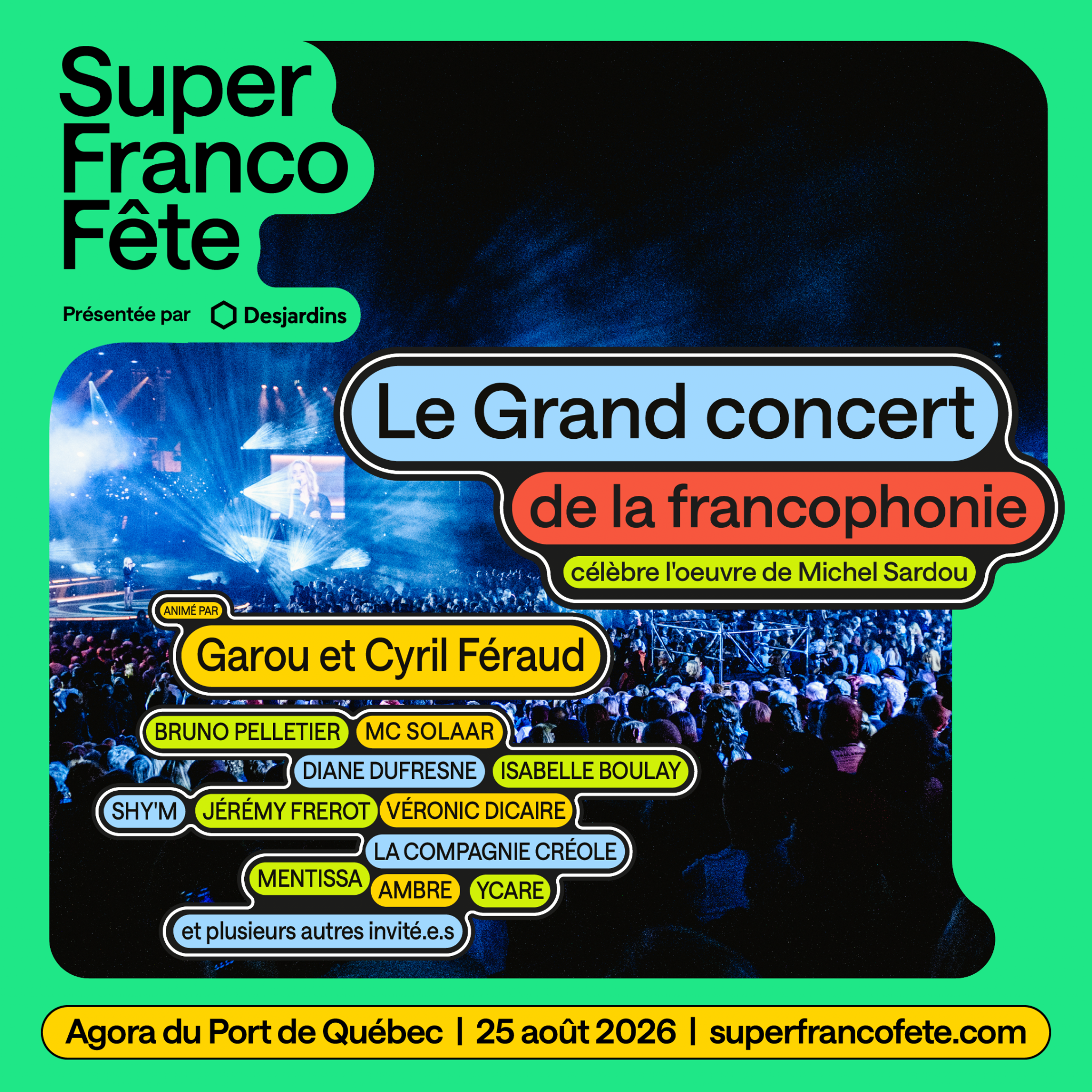 Le Grand concert de la francophonie célèbre l'oeuvre de Michel Sardou