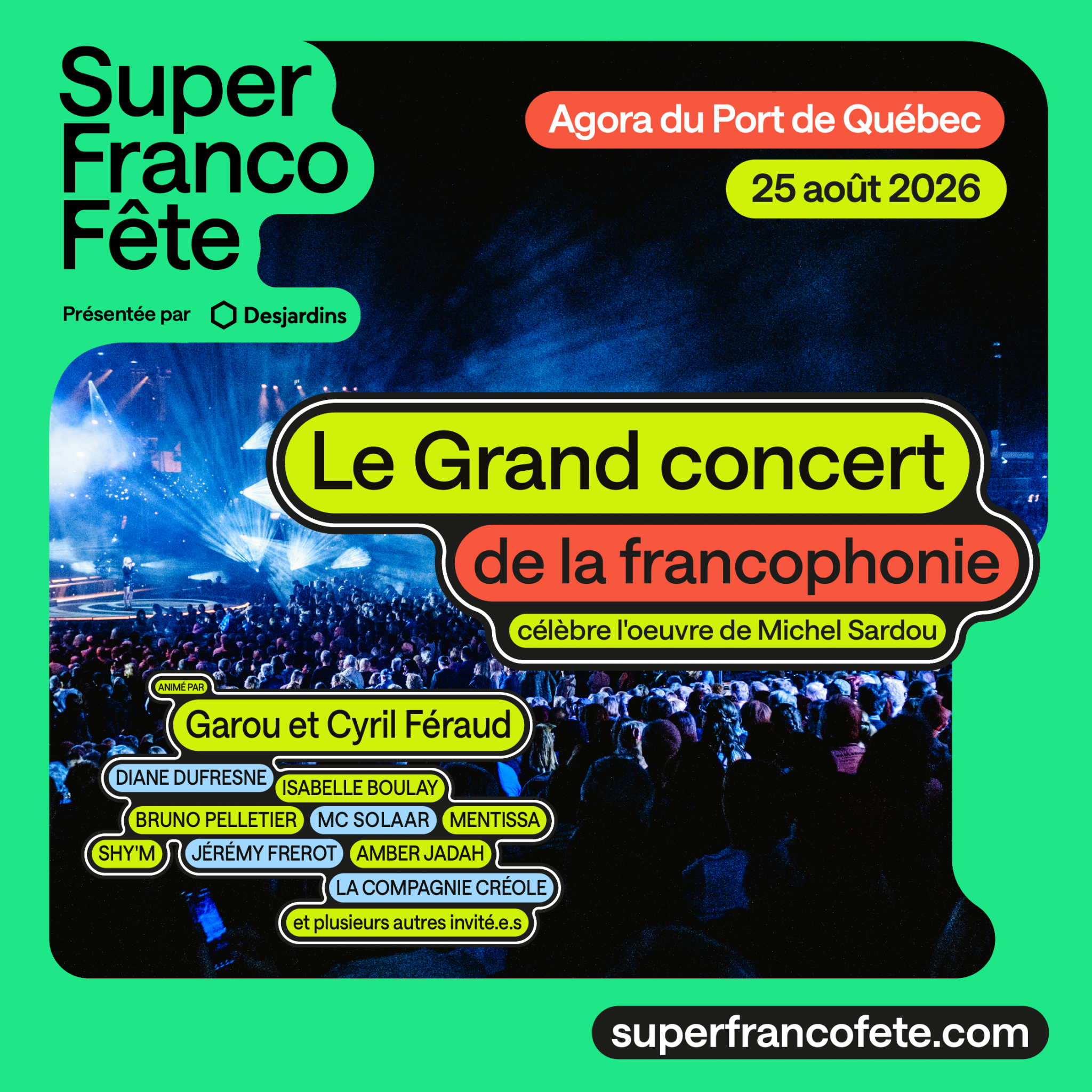 Le Grand concert de la francophonie célèbre l'oeuvre de Michel Sardou