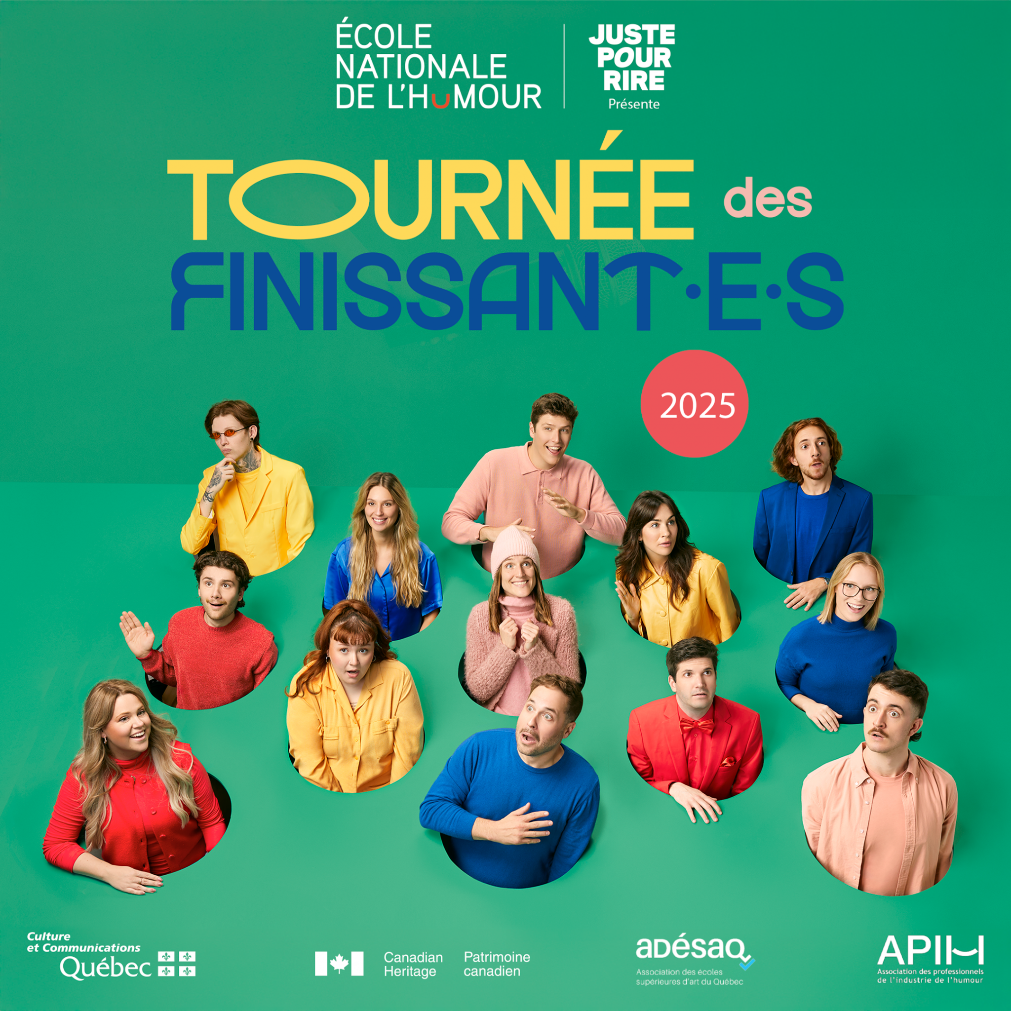 Tournée des finissant·e·s 2025 de l’École nationale de l’humour   