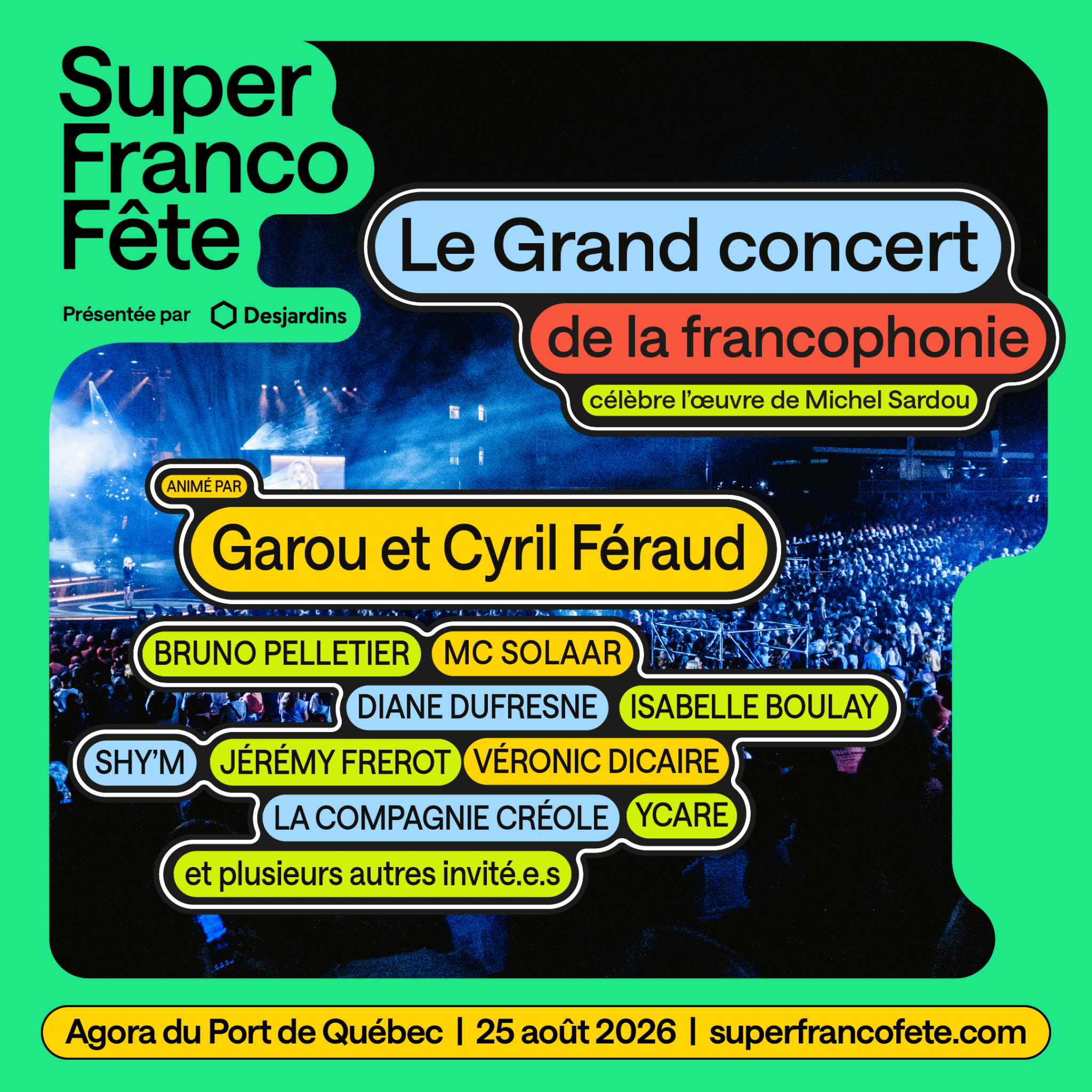 Le Grand concert de la francophonie célèbre l'oeuvre de Michel Sardou