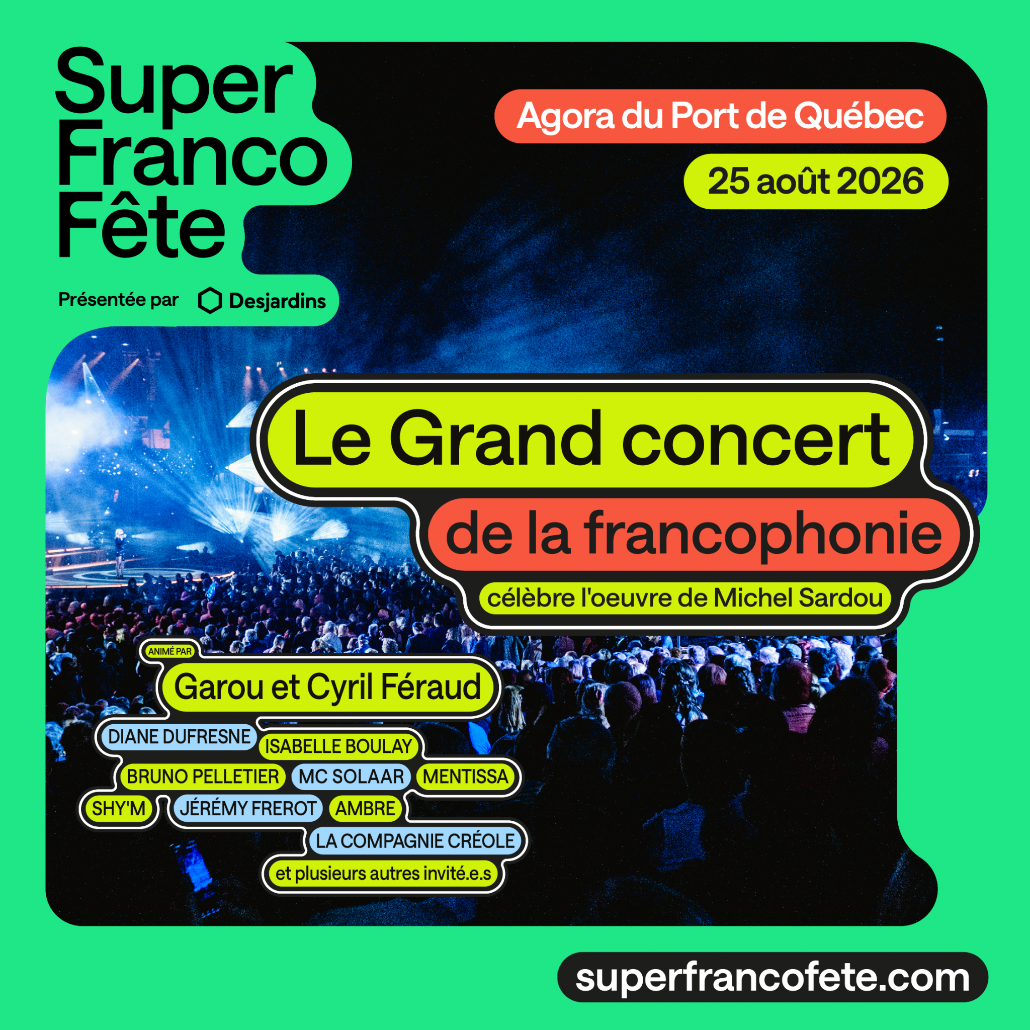 Le Grand concert de la francophonie célèbre l'oeuvre de Michel Sardou
